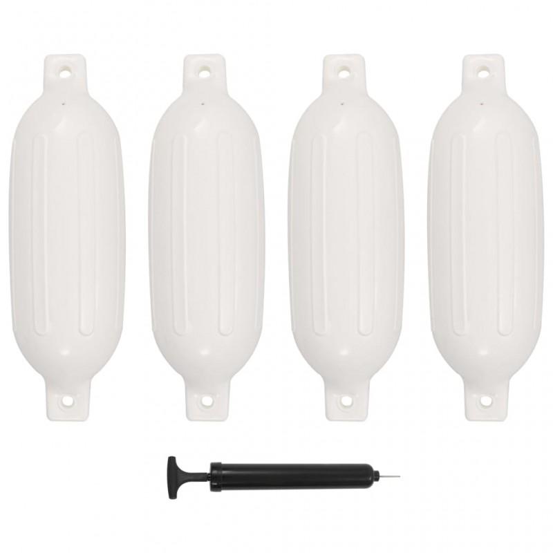 Day and Night - Day and Night Boat Fenders 4 Pcs White PVC 58.5x16.5cm