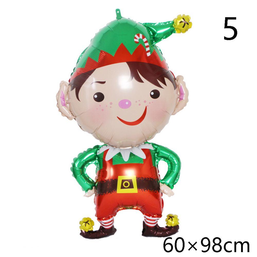 Snowman ChristmasTree Santa Claus Air Balloons Cartoon Balloons Christmas Decorations Aluminum Foil