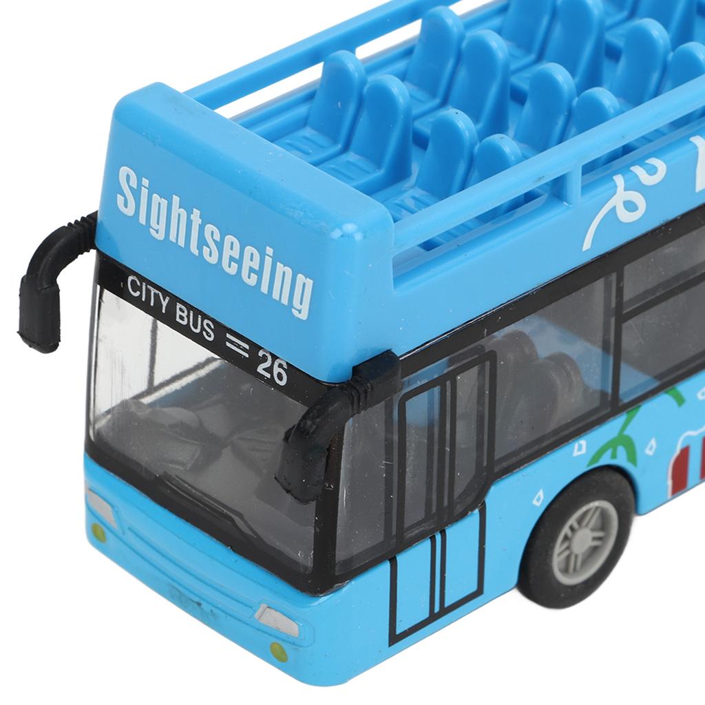 Bus Model Toy Alloy Pull Back Vehicle High Simulation City Bus Toy Model for Children Kids