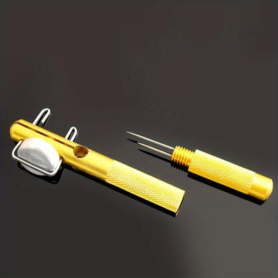 [Portable Fishing Tool] Compact Aluminum Alloy Dual-Purpose Portable Fishing Line Knotter & Hook Tying Tool | Ideal for Anglers