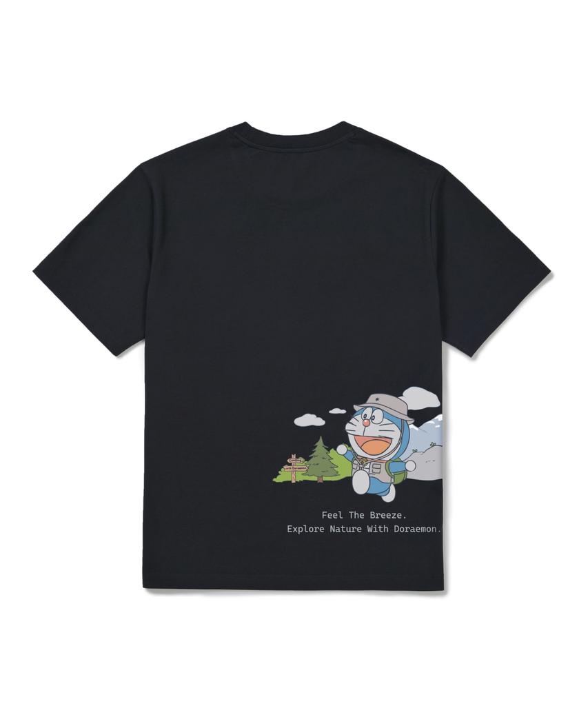 SNOWPEAK APPAREL [Snow Peak | Doraemon] Backpacking Short Sleeve T-Shirt (S26Mufts96) Dark Navy