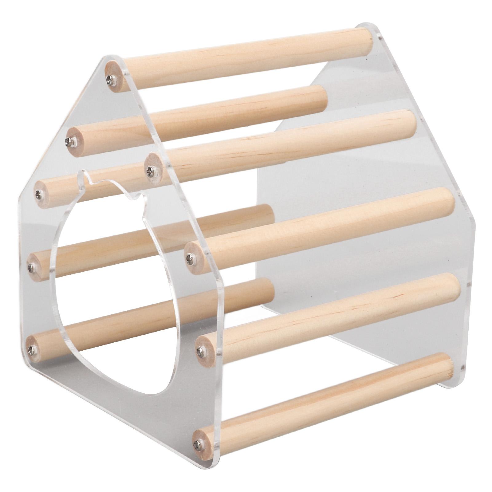 Pet Hamster Wooden House Small Pet Cage   Hut for Hamster Golden Silk Br