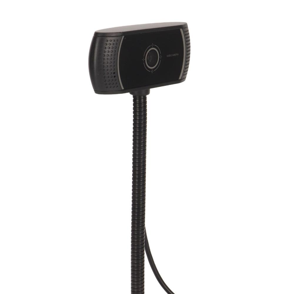 360 Degree Rotation USB Web Camera Auto Focus Lock Webcam with Noise Canceling Mic Live Streaming