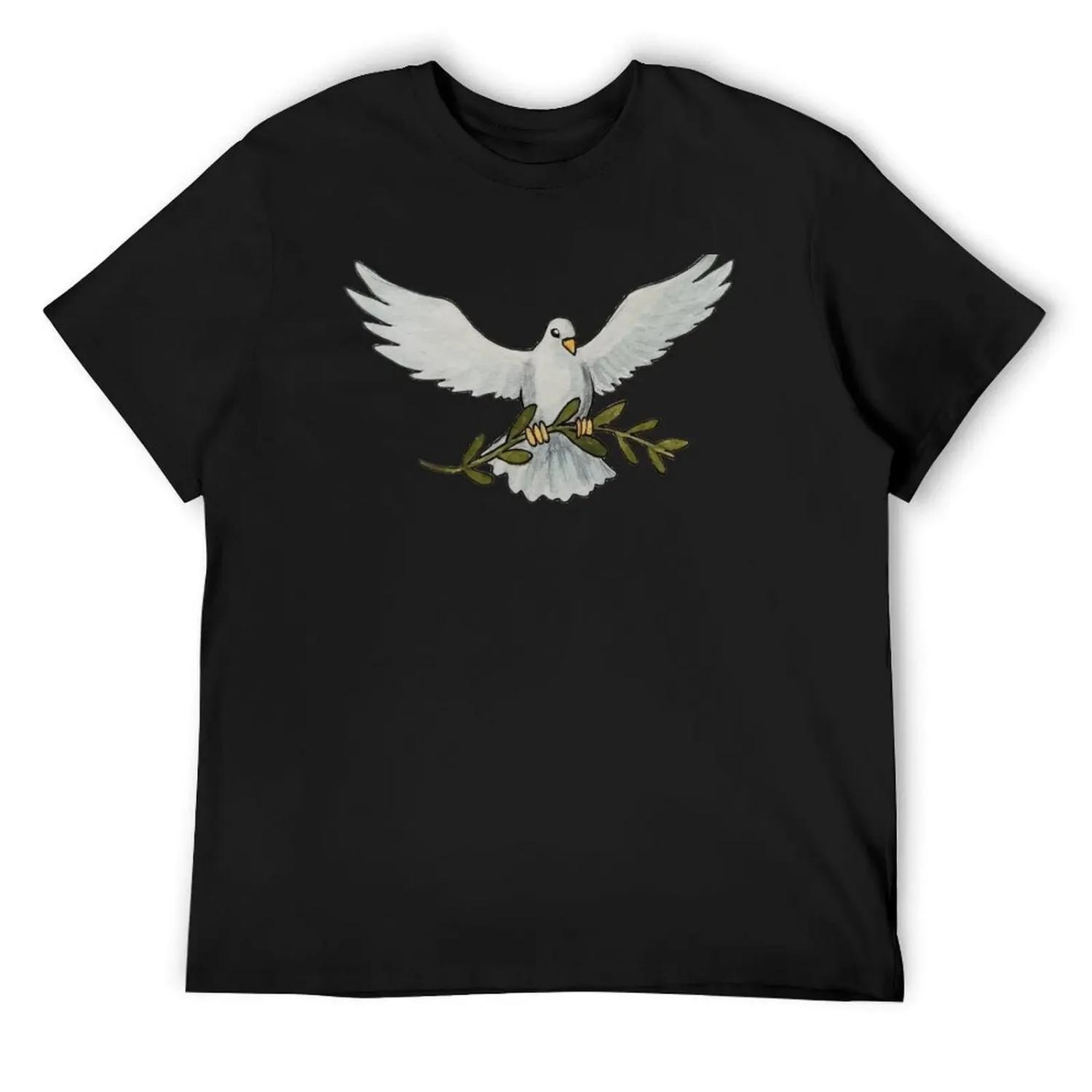 

Dove T-Shirt cotton graphic tees plus size tops clothes T-shirts for men cotton XXXXXL різнокольоровий