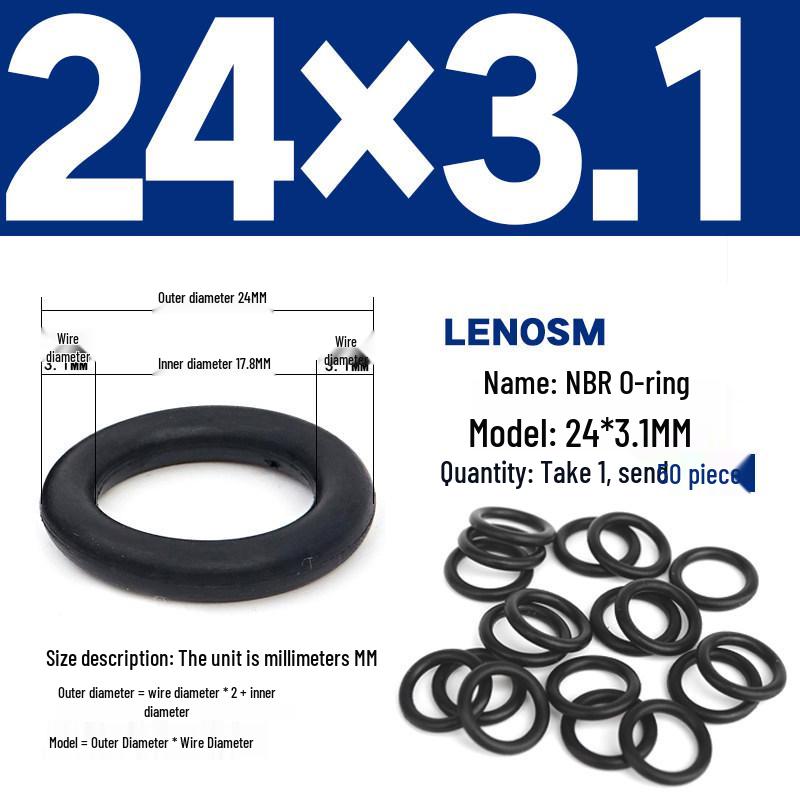 High-Pressure NBR Nitrile Rubber O-Ring Seal - Wear & Oil Resistant