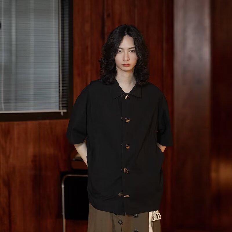 Flip Collar Short Sleeved Polo Shirt Men'S Trendy Brand Summer T-Shirt Korean Version Slim Fit Trend Versatile T-Shirt Top