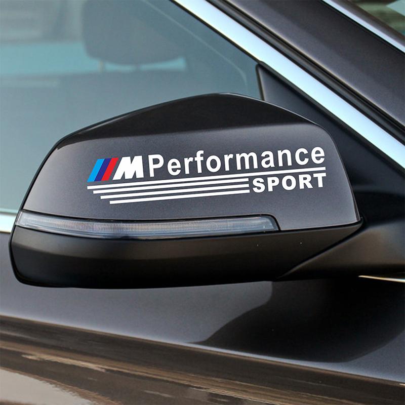 2 Pezzi Adesivo e Decalcomania per Specchietto Retrovisore Auto Accessori Distintivo per BMW M E90 E60 F10 F30 E46 G20 X1 X3 X4 X5 X6 E70 F20 E39 E92 Styling