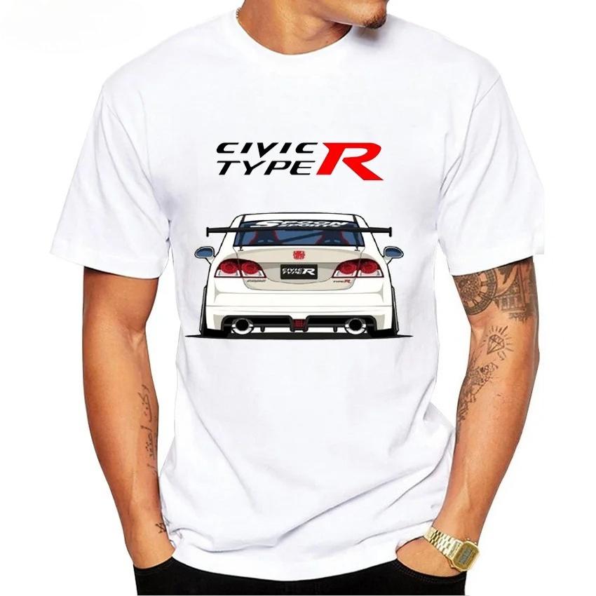 

Hip Hop Japan Style Men Short Sleeve JDM Mugen Power T-Shirt Honds Civic Type R EG EK Car Classic T shirts Boy Casual White Tees S