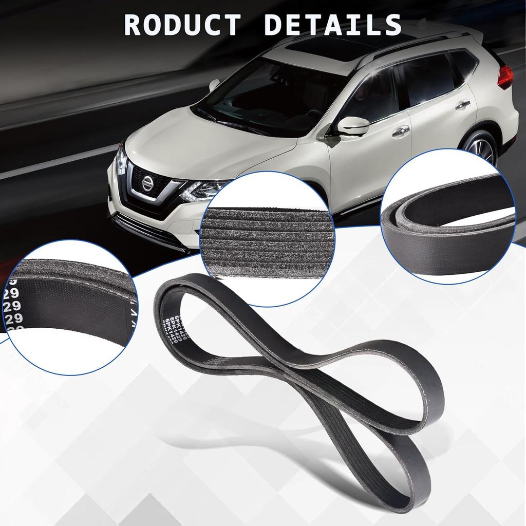 11720-3TA0A Serpentine Drive Belt Compatible for Nissan Altima 2013-2018, Rogue 2014-2020