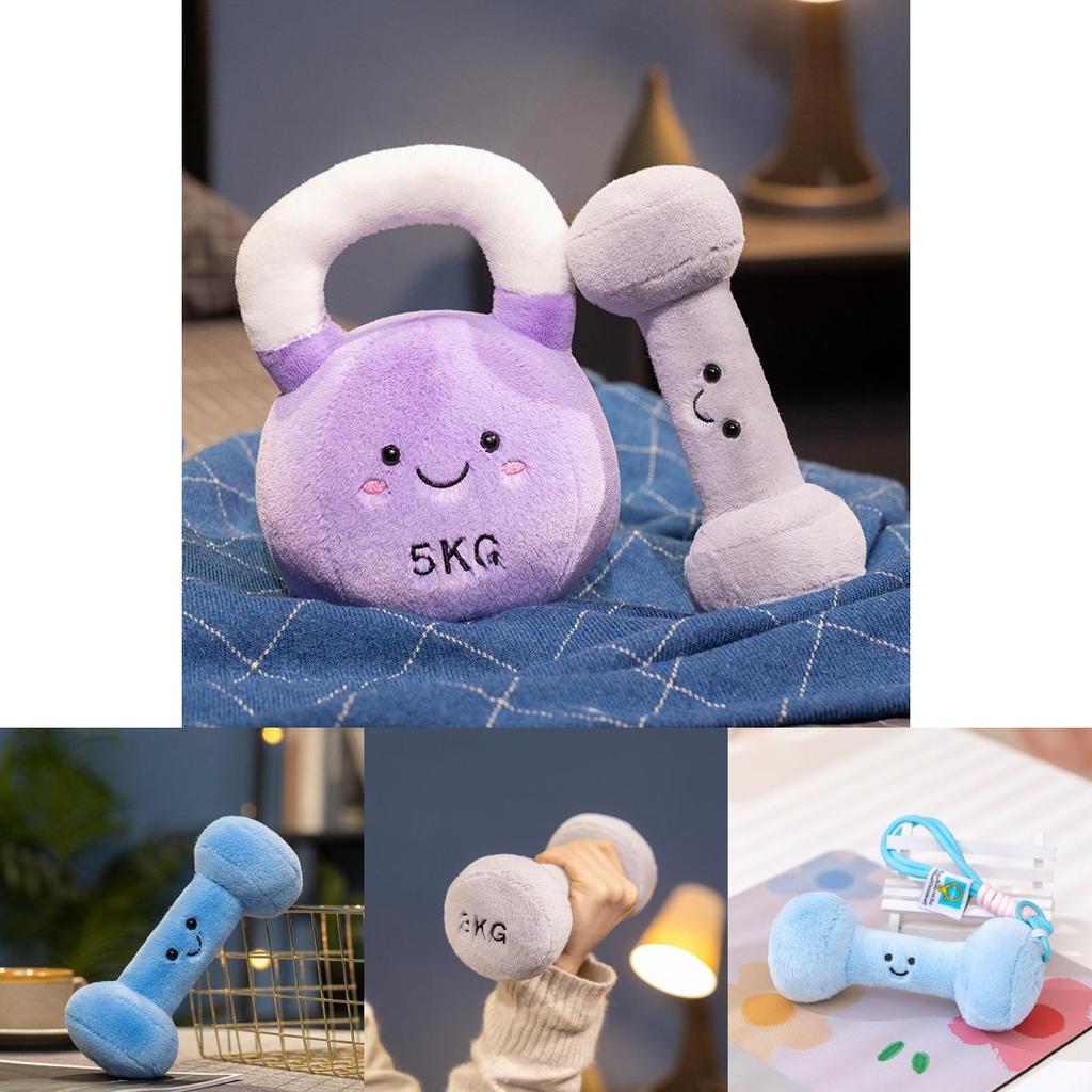 Adorabili Figure Giocattolo Kettlebell e Manubri di Peluche Perfette per Decorazioni da Palestra e Regali