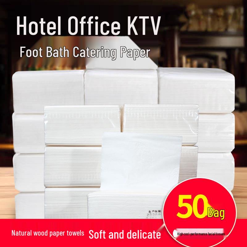 

3-Ply Facial Tissue Paper Box - 100 Packs for Restaurant & Hotel Use