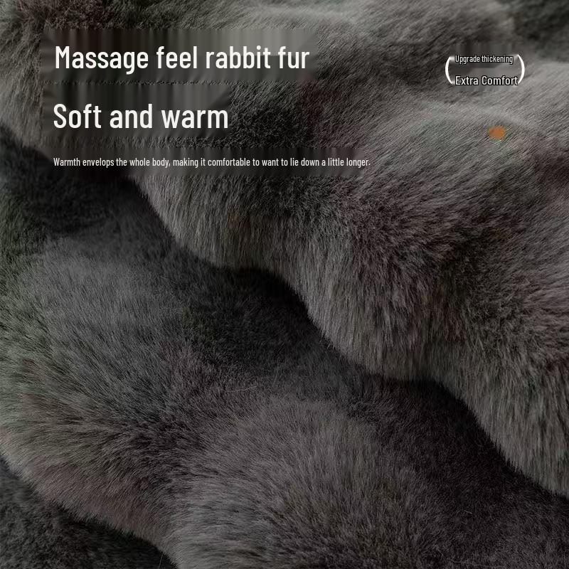 Plush Warm Cat & Dog Blanket - Thick Fur Mat for Autumn/Winter, Cozy Bed & Small Quilt for Sleeping