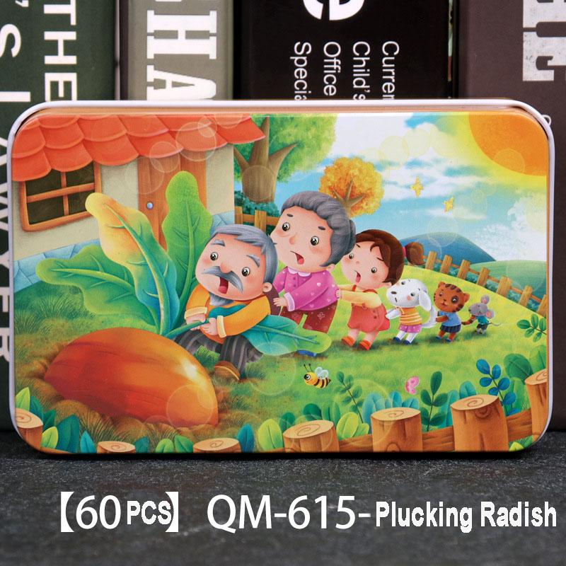 60pcs Wooden Jigsaw Puzzles 3D Cartoon Mermaid/Snow White/Cinderella/Princess/Helicopter/Hot Air Balloon Puzzles for Baby  Kids