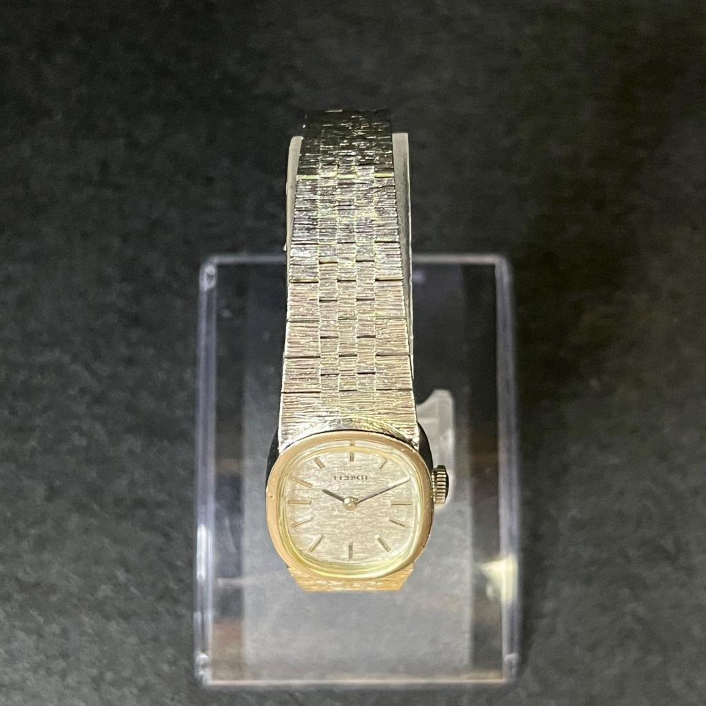 Used [Working Item] TISSOT Manual Winding Silver Ladies Watch Oval Type Operation Confirmed Tissot