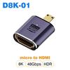 UGOURD HDMI2.1 Cable Adapter mini micro hdmi to HDMI 2.1 Converter 48Gpbs 8K60HZ 4K120HZ for HDTV Projector PS4 PS5 Laptop PC 4