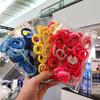 50 teile/satz Nette Feste Elastische Haarbänder Kinder Mädchen Kind Nylon Kleine Gummiband Pferdeschwanz Halter Srunchies Krawatte Gum Haar zubehör