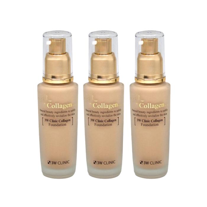3W CLINIC Collagen Foundation 50ml (6 Options)