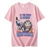 I Eat Dry Wall Opossum Graphic T Shirts Fashion Funny Meme Short Sleeve Tshirt Unisex Casual Vintage Tshirts Y2k Streetwear
