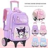 Miaoqiao Kids Kuromi 6-Wheel Rolling Backpack