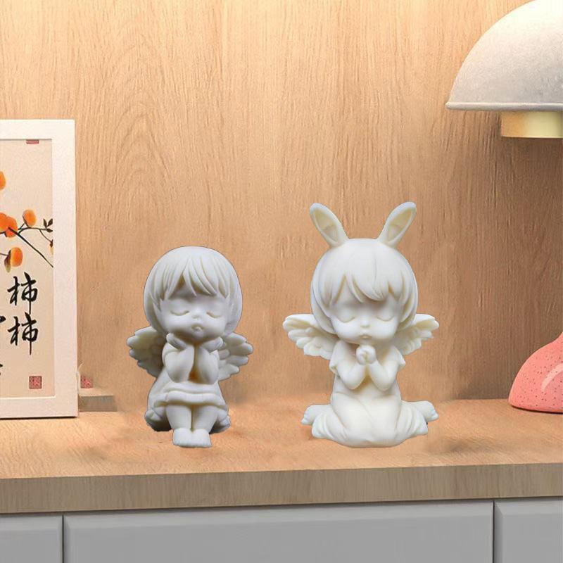 Engel Mädchen Skulpturen Figuren Elfenbeinimitatmaterial Niedlich Heim Zimmer Büro Auto Dekorieren kleine Statuen Das beste Geschenk