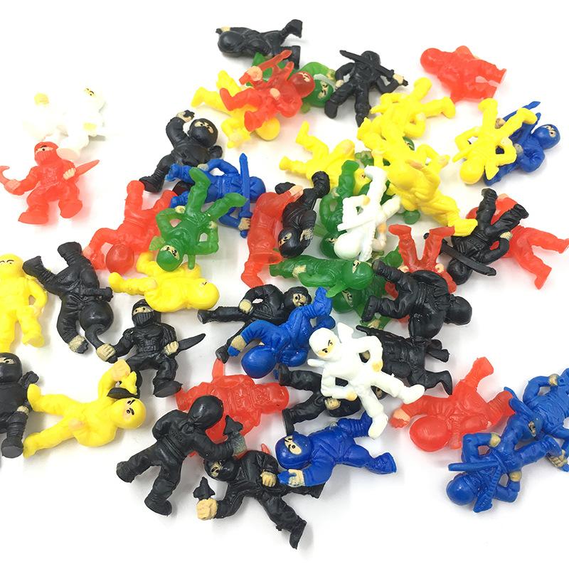 15/30pcs Mini Ninja Standing Action Model Children's Toy Cartoon Anime Action Doll A standing little toy boy gift