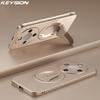 KEYSION Magnetic Phone Case for HONOR X9d 5G X9c Smart Metal Paint Upright Kickstand Shockproof Cover for Honor Magic 8 7 Lite 5G