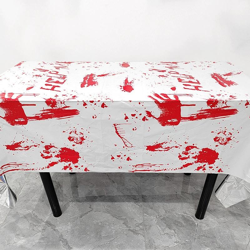 New Halloween Pumpkin Waterproof Tablecloth Creative Skull Spider Series Halloween Party Decoration Table Cloth Kitchen Tool