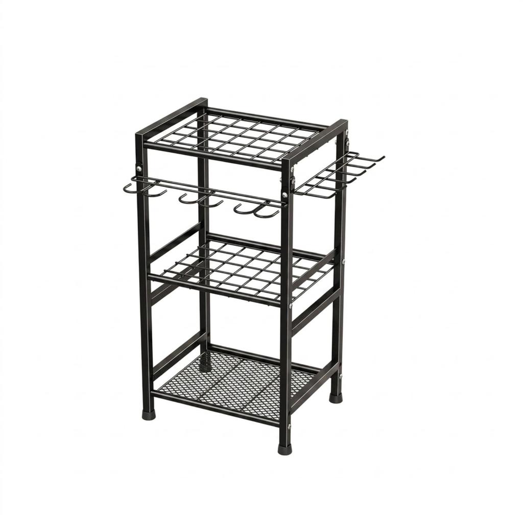 Garden Tool Organizer Multi-Tier Long-Handled Cleaning and Holder Powder