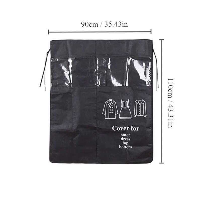 1 Stück Hängender Typ Vlies Kleiderbügel Staubschutzhülle Abdeckung Abdecktuch für den Haushaltsgebrauch