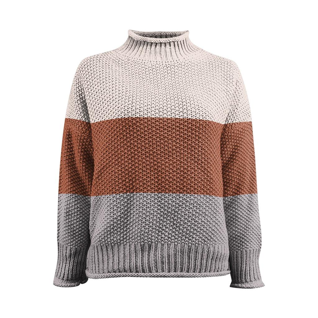 Womens Off The Shoulder Sweater Casual Knitted Loose Long Sleeve Pullover