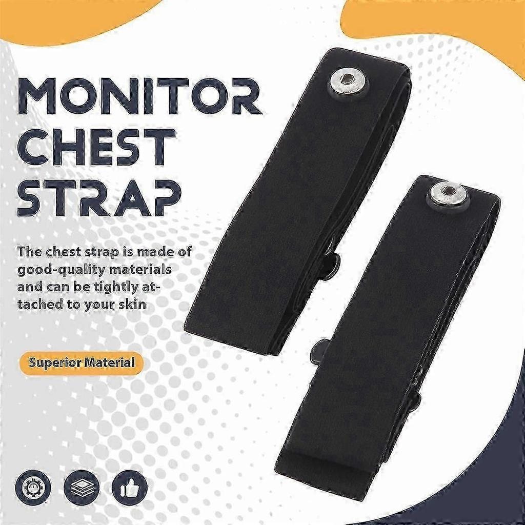 2Pcs Elastic Heart Rate Chest Strap Bands for Geonaute Wahoo Garmin Magene Bryton Coospo Heart Rate