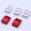 1:12 Mini Post Box Dollhouse Miniature Mailbox For Doll House Garden Door Accessories Decoration Kids Toys Gift