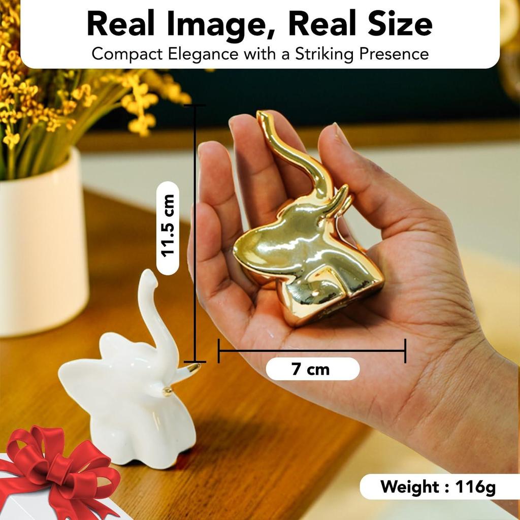 Peças de exposição de elefantes para decoração de casa e sala de estar | Peças de exposição fofas para presente e decoração