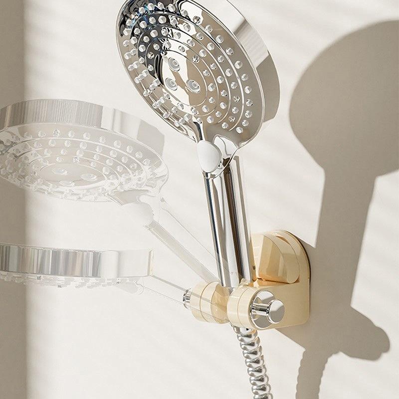 Wandmontierte Duschhalterung Hängebasis Stanzfreier Duschkopfhalter 360° Drehung Selbstklebender Duschdüsenhalter Küche