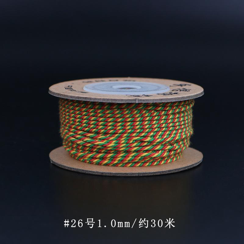 Filo di Cotone Tibetano Strofinato a Mano, Braccialetti Intrecciati a Mano, Stelle Luna, Perle Bodhi Buddha, Nappe, E Fili da Gioco