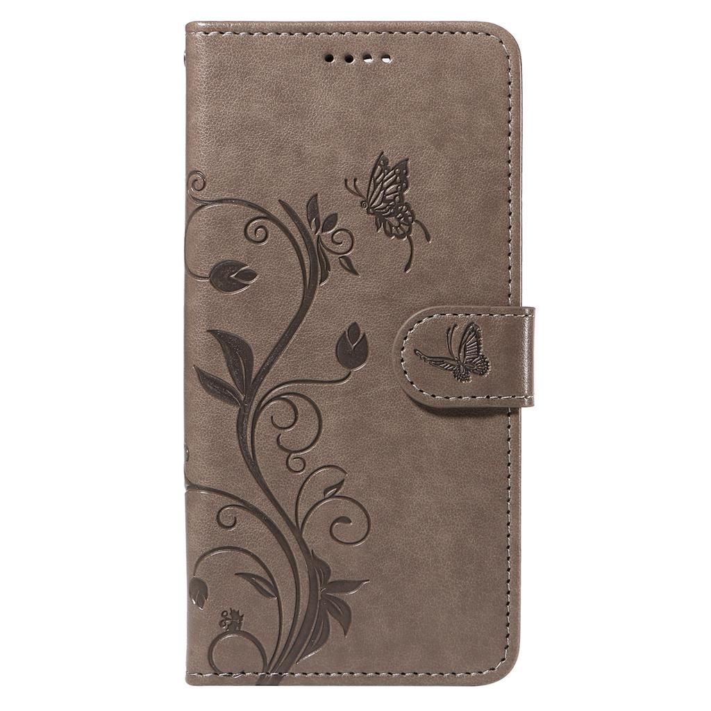 Für Xiaomi 14T PU Lederhüllen Blumenmuster Brieftasche Ständer Handyhülle mit Riemen