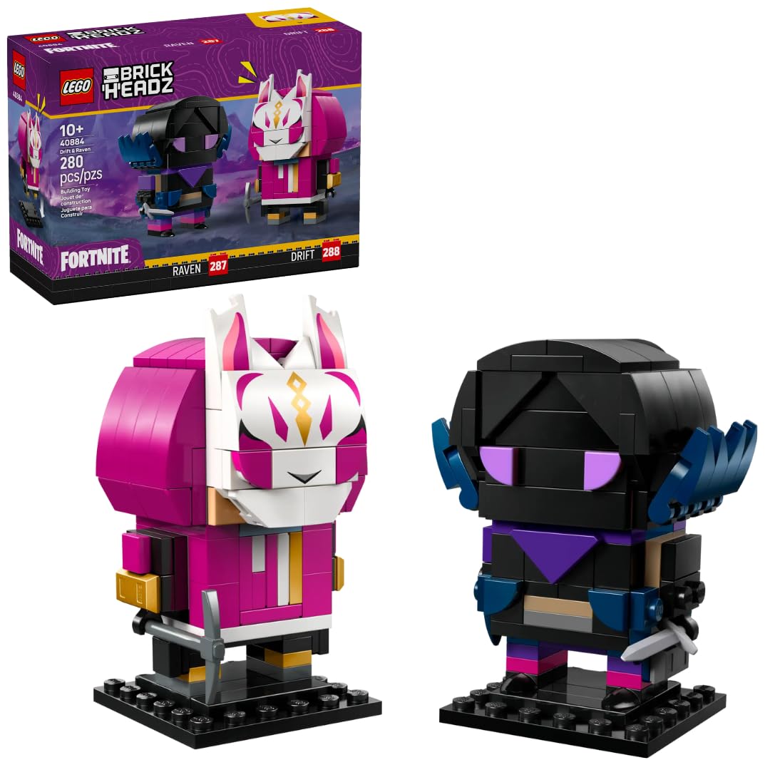 

LEGO Fortnite Фигурка BrickHeadz Дрифт и Ворон 40884