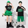 Costume de Danse Jazz pour Filles - Mode Street Hip-Hop, Vêtements de Spectacle Tendance pour Enfants, Style Zhang Yuanying.