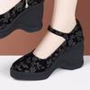 Fashion 2025 Brand Women's Shoes Buckle Strap Women's High Heels Fashion Printing Office and Career New Shallow Heels Womenzapatos Mujer
