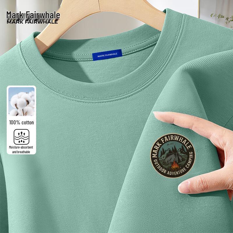 MARK FAIRWHALE Men s Loose Fit Pure Cotton Short Sleeve T-Shirt 3XL 2590₽
