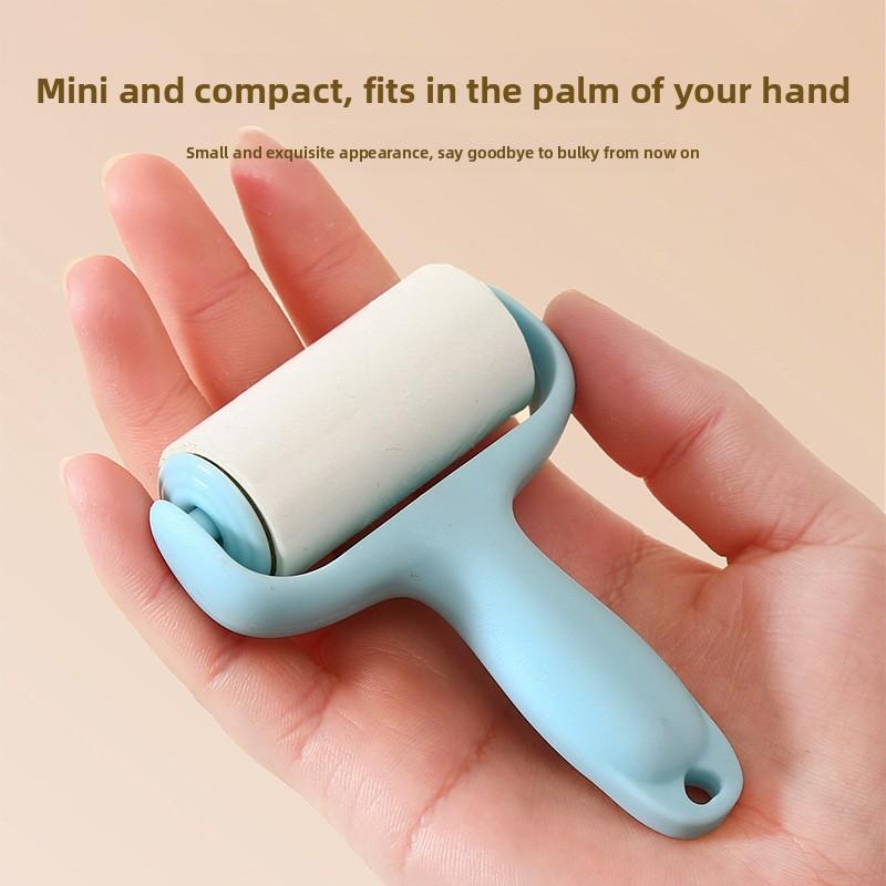 Hair Stick Roller for Removing Hair - Hair Removal Tool with Rotating Brush - Roll Paper - Tear Paper - Replace - Remove Hair Curling and Tangling