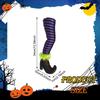 2x Halloween Witch Legs with Stakes Party Haunted House with Shoes Indoor Outdoor Scary Wicked Witch Legs Halloween Decoration