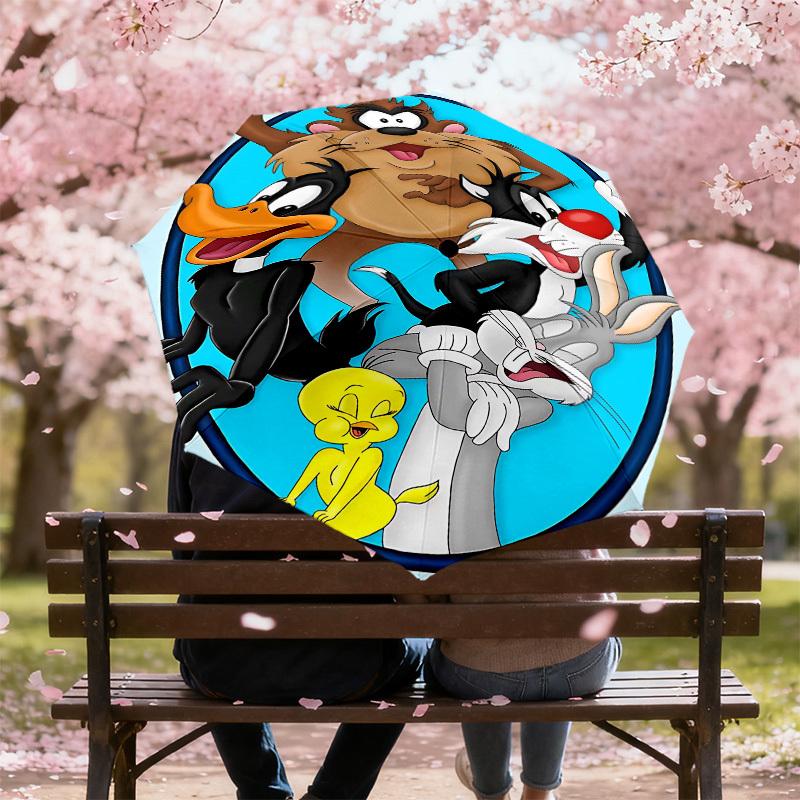 1pc cartoon characters Automatic Open/Close Umbrella Compact Folding Umbrella with 8-Rib Shaft lightweight esign, for Women/Men1168A