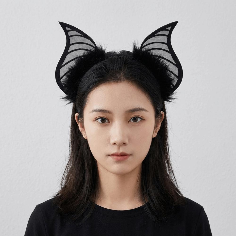 Furry Halloween Costume Cosplay Props Animal Beast Ears Halloween Hairband Bat Ears Headband Kids