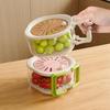 2 in 1 Drainage Tray Thickened Fruit Washing Basket Efficient Drainage Vegetable Washing Basket