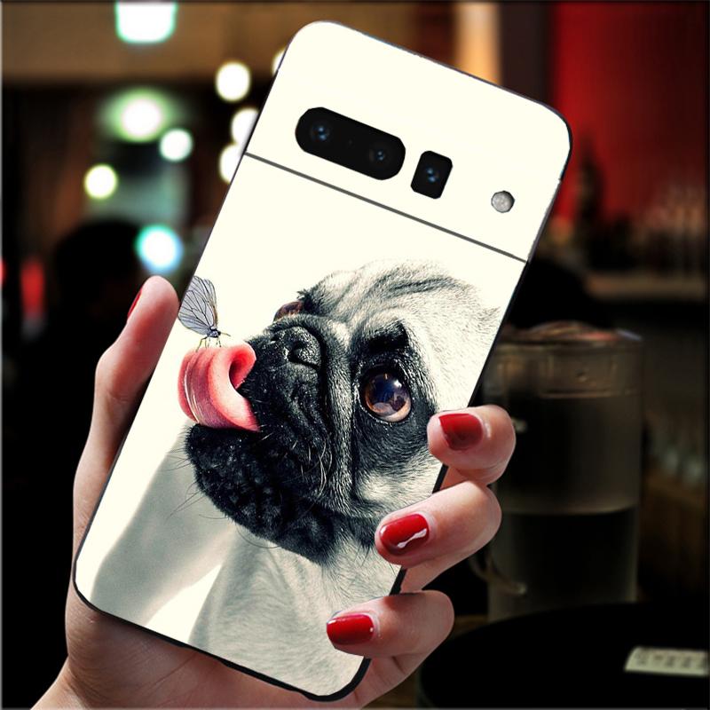 

Phone Case For Google Pixel 10 Pro XL 9 Pro XL 8 7 6 Pro 9A 8A 7A 6A Pixel 8 7 6 5 Animal Cute Pug Dog Google Pixel 6