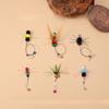 3pcs Colorful Simulation Insect Cat Teaser Stick Heads Feather Bee Dragonfly Pet Toy