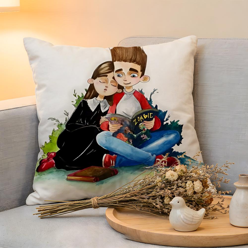 Cushion Cover Linen SkinFriendly Soft Decorative Case For Sofa Home Decor Anime PParaNorman Pillow Cover
