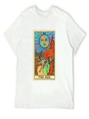 Tarot_ Rainbow Sun T-Shirt Funny Gifts Fashion Shirts Tops Unisex T Shirts