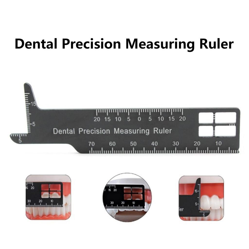 Ergonomic Dental Precision Measuring Ruler Small Handheld Tooth Measurement Device for Accurate Tooth Length Measurement